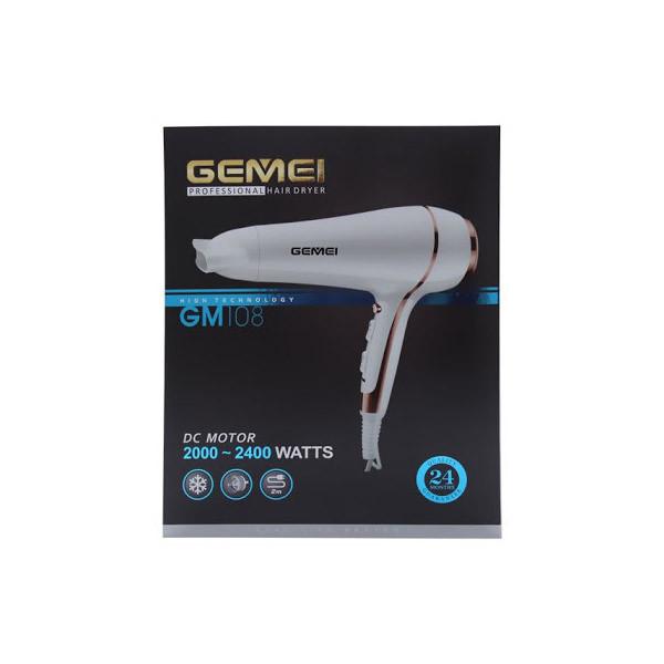 جمی سشوار حرفه ای 2400 وات GM 108